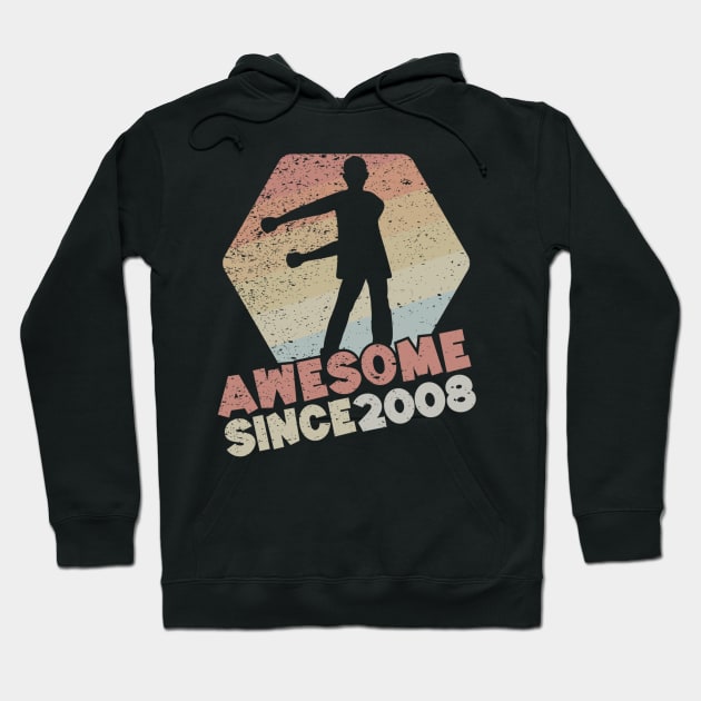 Gift for 12 Year Old birthday boy Awesome Since 2008 Hoodie by daylightpombo3